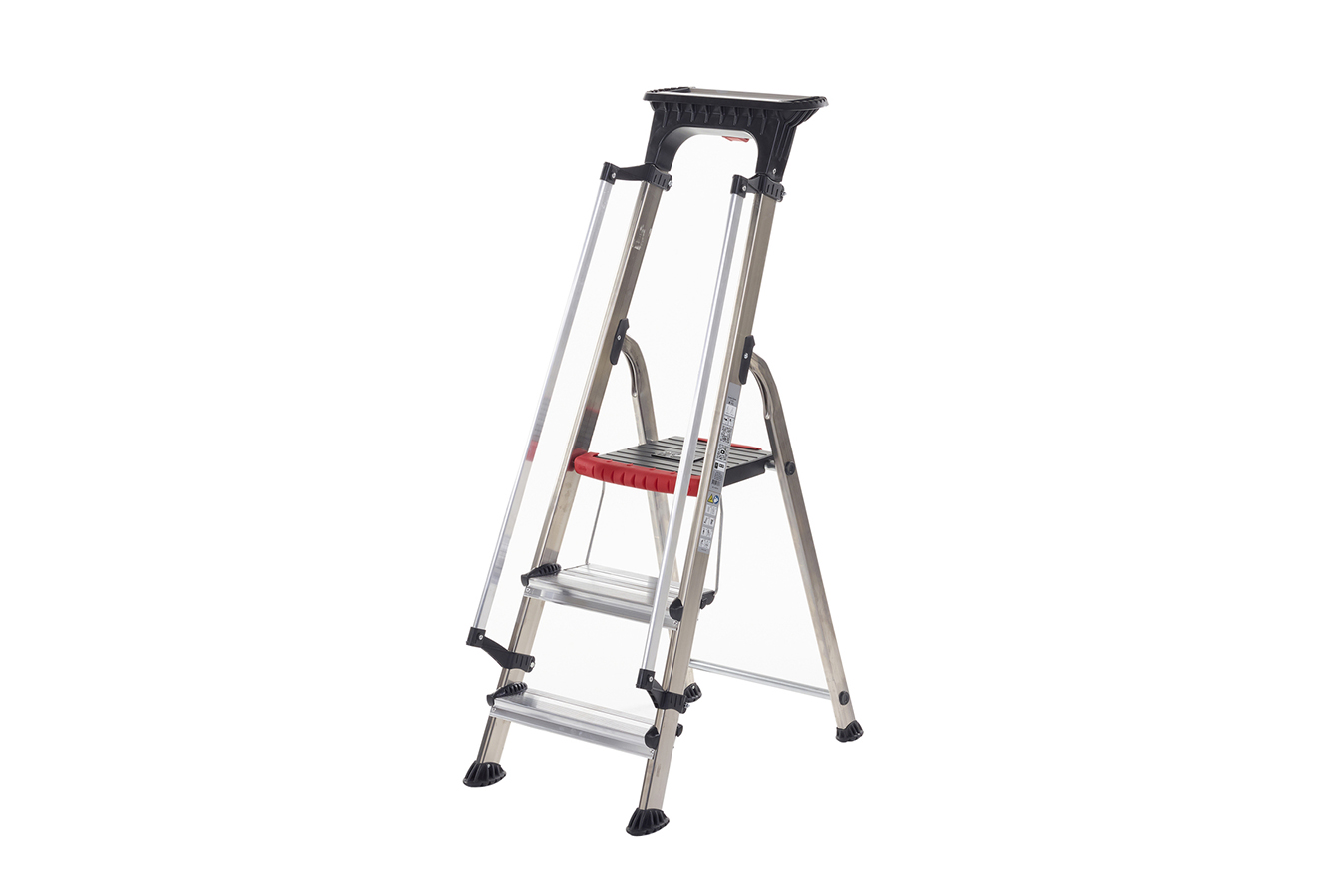 Double Decker Step Ladder with Handrails - Certified to EN 131 Professional