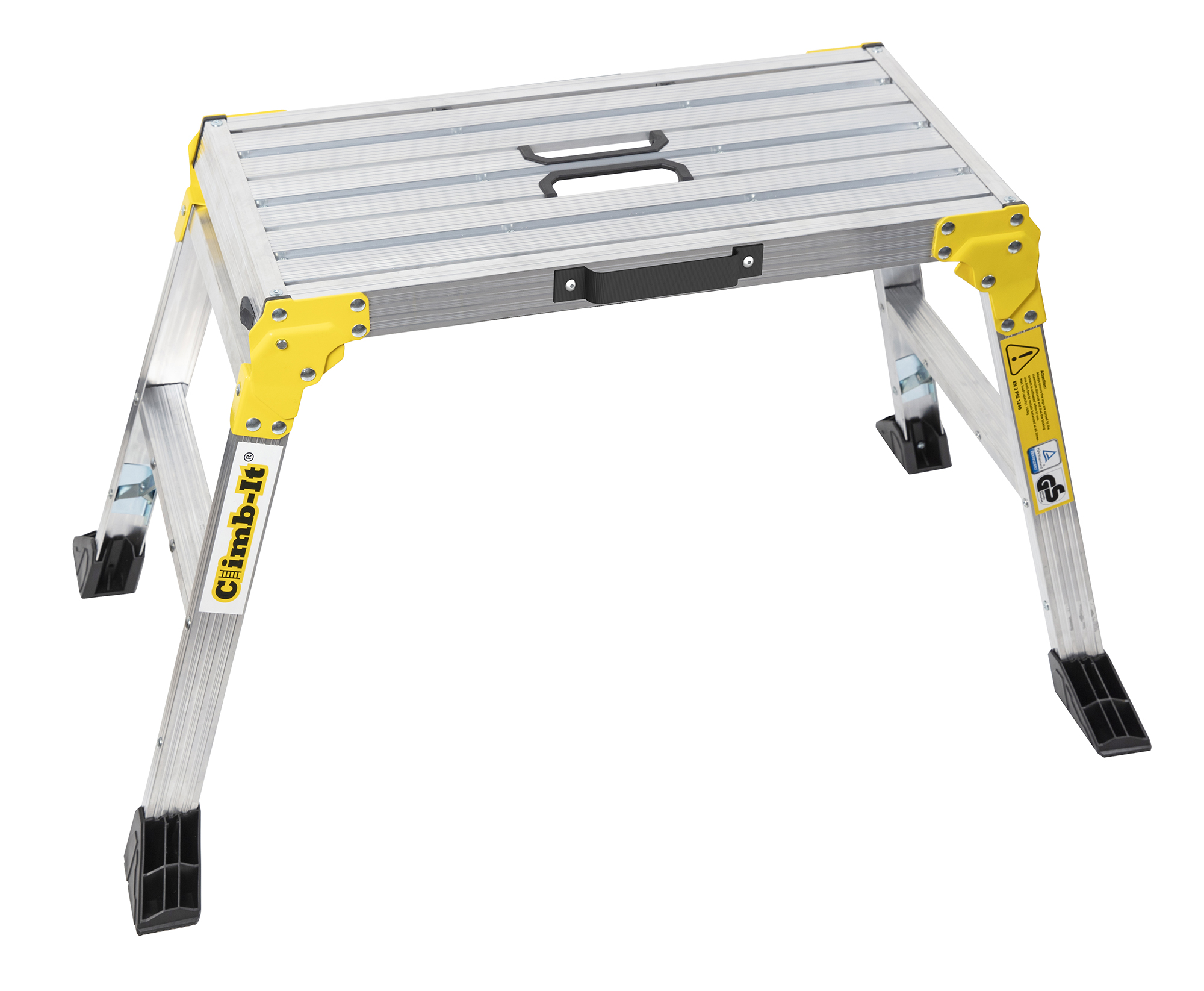 Carry Aluminium Platforms: Folding Legs, Anti-Slip Surface Lightweight & Compact Storage Certified EN2PfG1240 & TUV GS