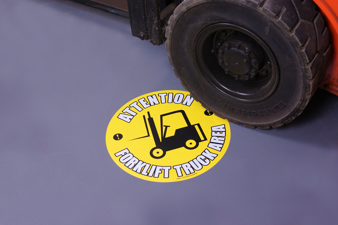 Floor Signs in high quality vinyl slip resistant with a self-adhesive backing. Durable. Warning signs reduces accidents in workplace