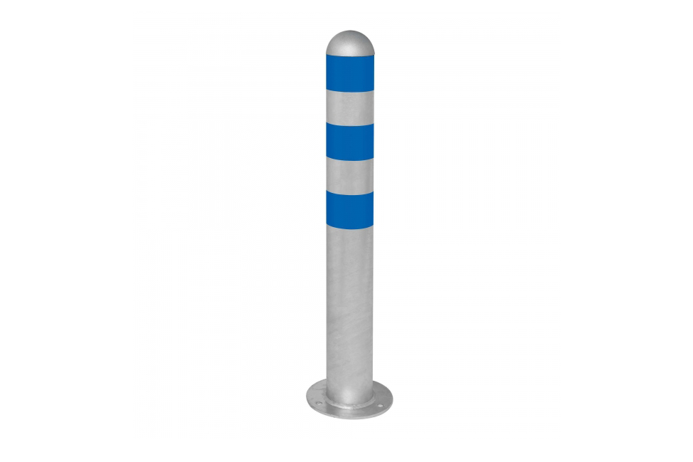 Bollard Protection for EV Charging Points Bolt Down or Concrete in Quality Galvanised steel with a thick gauge
