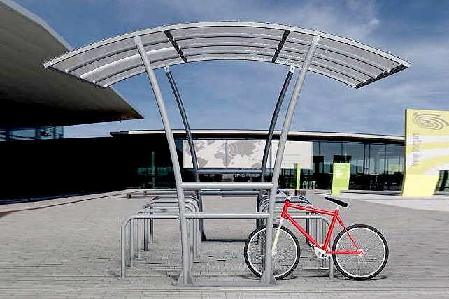 Bowerman Cycle Shelter Double-sided
PETG Roof & Galvanised Frame
