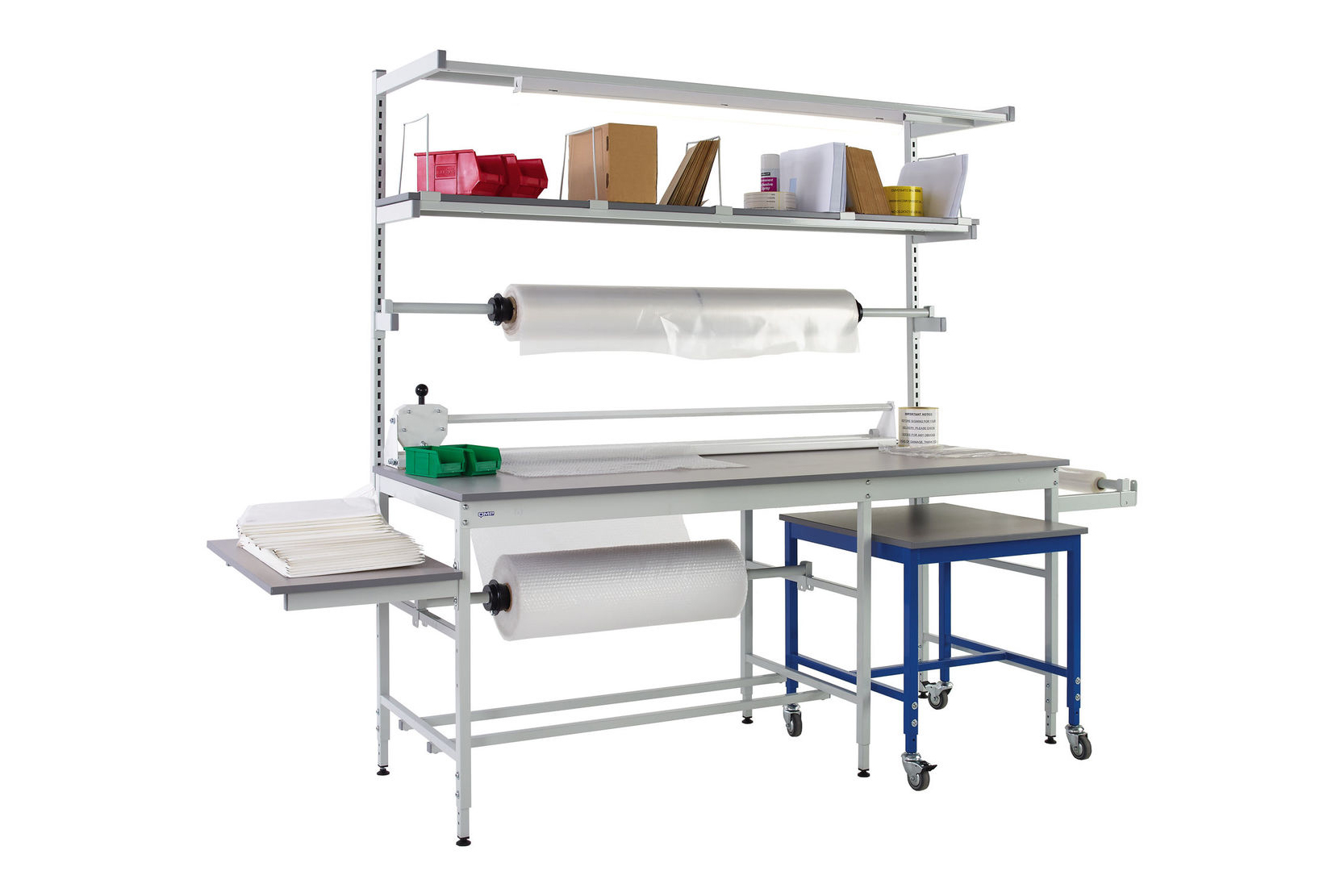 Packaging Workbenches - Kit 3 Dual Bench Pack Tek