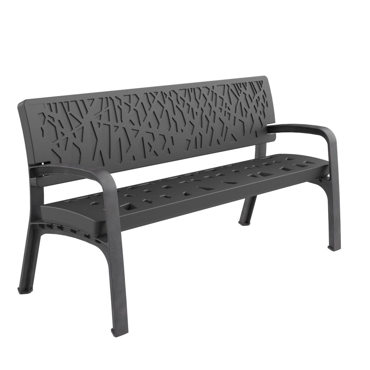 Polyethylene Bench - robust, low maintenance, anti-graffiti, choice of colours