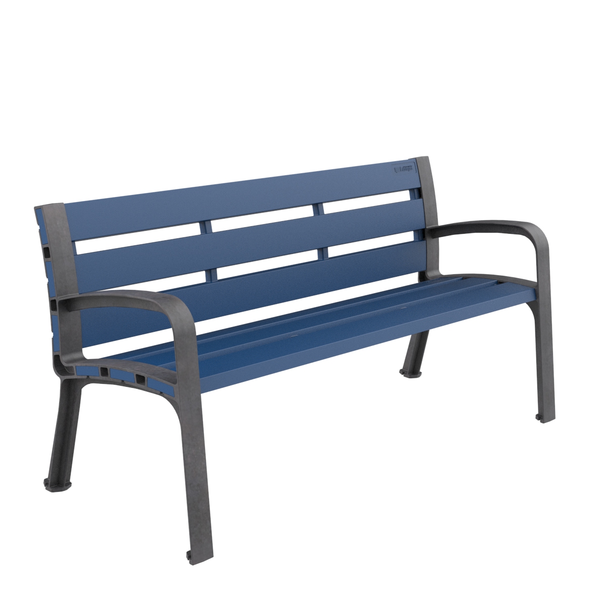 Polyethylene Outdoor Bench - robust, low-maintenance, anti-graffiti, choice of colours