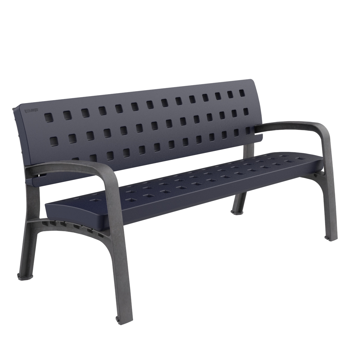 Polyethylene Outdoor Bench - robust, low-maintenance, anti-graffiti, choice of colours