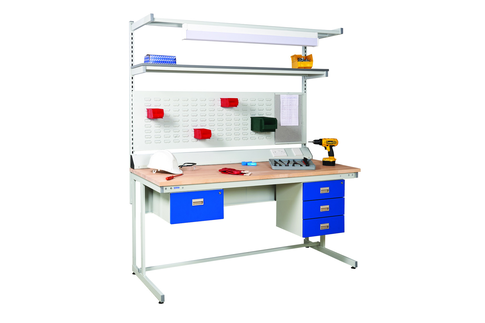 Workbenches Cantilever - Workshop benches perfect for production, assembly areas or light engineering