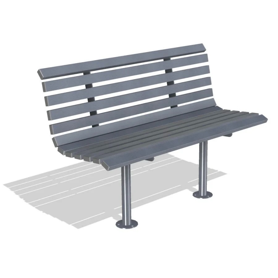 Outdoor Traditional Backrest Seats - 1200mm Long Galvanised, Powder Coating and Stainless Steel Comfortable Relaxation and built for Longevity