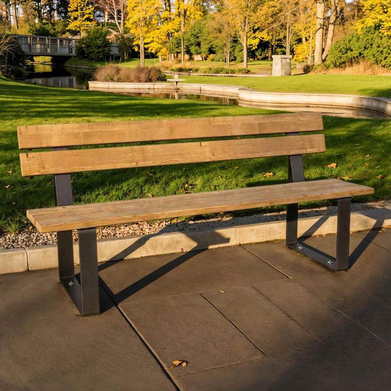 Riga Park Bench - Hardwearing & Affordable
Extremely tough, simple, and functional
Supplied with anchor rods for secure installation


