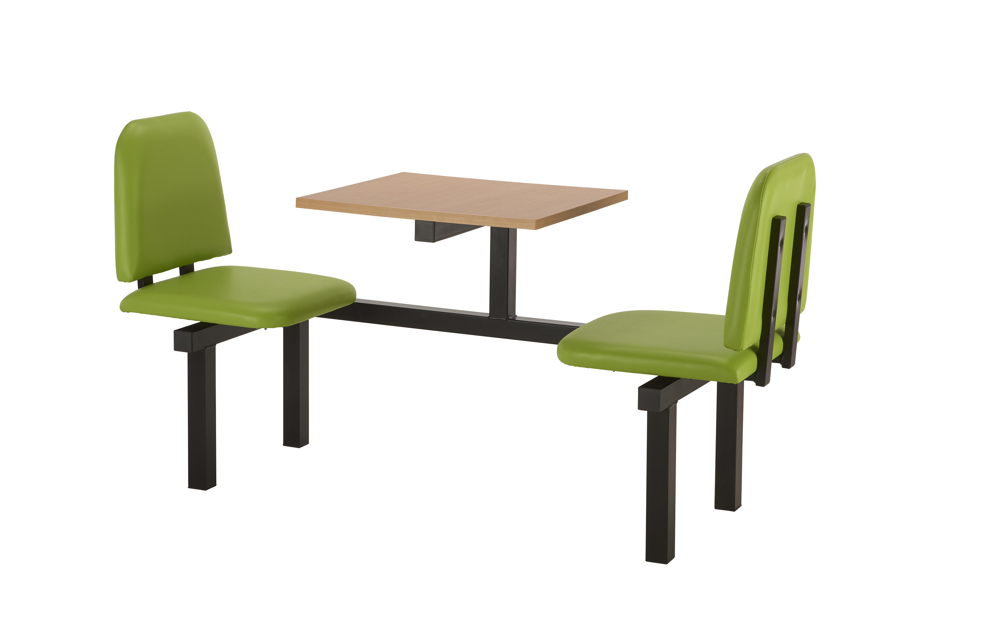 Fast Food Cushioned Bench Table and Seating