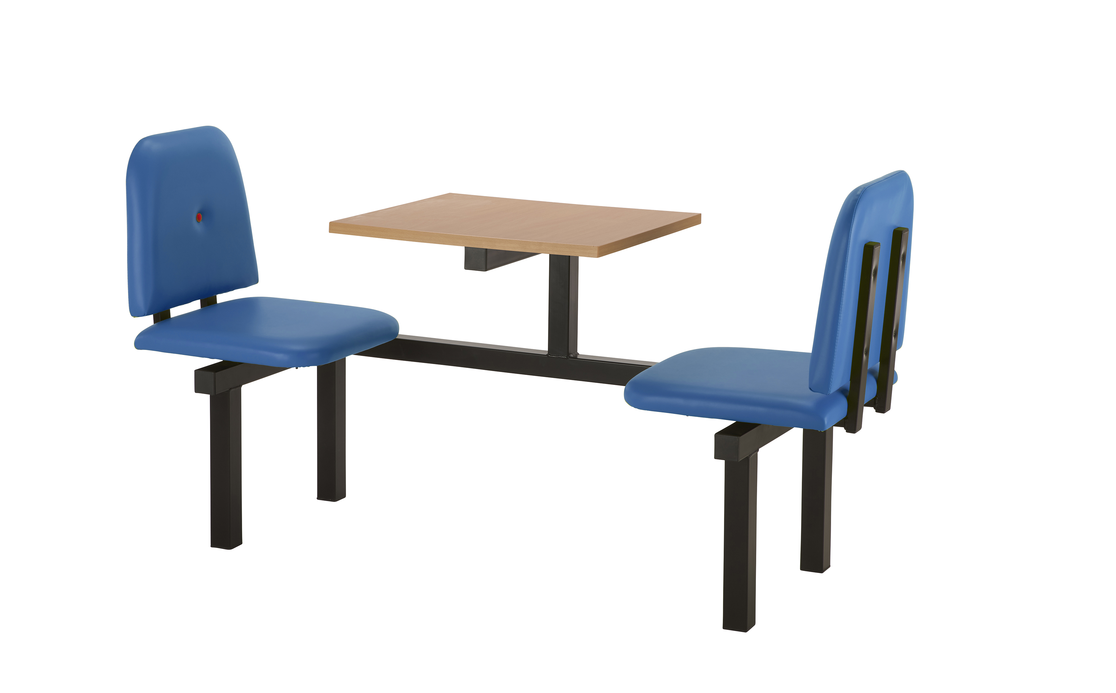 Canteen Modern Bench Cushioned Button Style 
Seating and Table - Ideal for Fast-food Settings