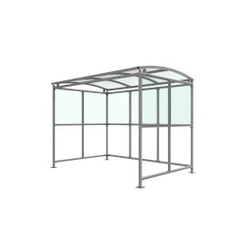 Brandon Smoking / Vaping Shelter: (Var. Sizes 1 to 5m) Galvanised Frame ...