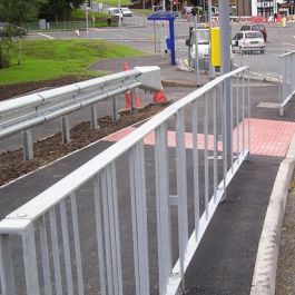 Guardrail For Pedestrian Safety High Visibility Thanks To To The Guardrail For Pedestrian Safety High Visibility Thanks To To The