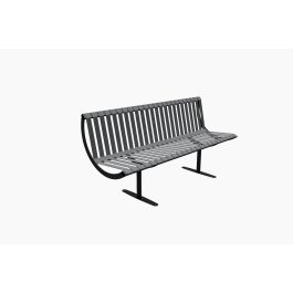 Steel Raker Seating Rockingham 1800mm B/R Seat Galvanised and Stainless Steel Powder Coat ...