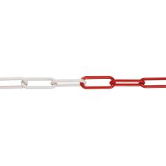 Barrier Chain Hi-Viz Red&White or Black&Yellow in 5Mtr Economical lengths & made in HQ UV Weather Resistant Nylon