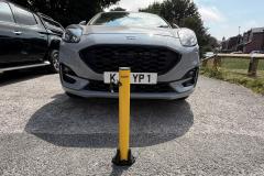 Autolok KYP1 Folding Parking Post shown in locked position
