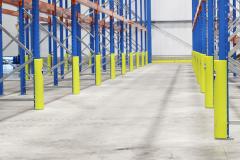 Racking Upright Protector: Yellow Hi-Vis: 'Rack Armour' Easy Installation in 4 Sizes