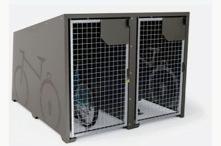 Galvanised Doors Procity Grey Bike Modular Door Plates & Main Unit.