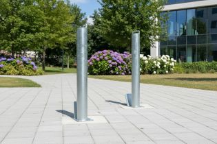 SOLD SECURE 900mm High Removable Galvanised Steel Security Post