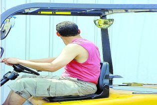 Fork Lift Truck Mirror: Polymir 
Rear Fixing - Unbreakable