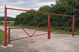 Double Fixed Height Restrictor Barrier, Bolt down as standard with Swing Gate to limit access to vehicle regardless the height