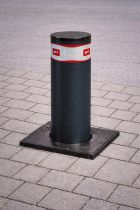 Automatic Hydraulic Bollard 800mm high. COMMERCIAL Intensive use BFT Pillar 800 in slate grey 