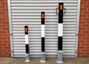 Square Heavy-Duty Removable Security Bollard in 3 Height Options