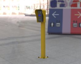 Yellow Car Height Standard Size Pedestal