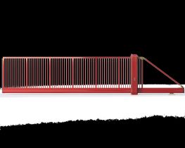 Automatic Cantilever Sliding Gate in Aluminium - suitable for high secure sites and upto 10.0m wide x 3.m high