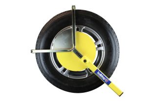 Auto Clamp for Caravans & Trailers 
Adjustable & Insurance Approved - 
Tyre Widths of 155-215mm & Diameter 480-640mm