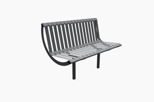 Rendered Image of a Concrete-In Outdoor Backrest Seat