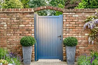 Garden Side Gate Flat Topped with Vertical Infill 