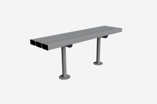 Rendered Image of a Bolt-down Bench Seat.