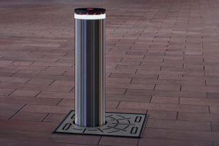 Automatic Bollard 1000mm x 275mm dia, intensive use, corrosion resistant FAAC JS48