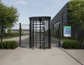 Pedestrian Turnstile - Full Automatic, 3 Wing, Full Height, **Versatile Model** Galv and Colour Coated.