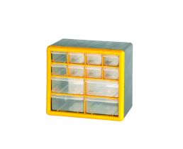 Compartment Storage Box with 12 Drawers
Overall Size H x W x D mm: 235 x 265 x 160