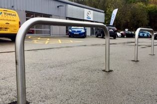 Stainless Steel Hooped Barrier - Sold Secure: Diameter 60mm
Grade 304 or 314: Concrete-In, Bolt Down & Removable