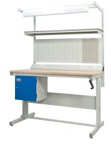 Workbenches with Adjustable Height-PREMIUM- Sit or stand workshop benches