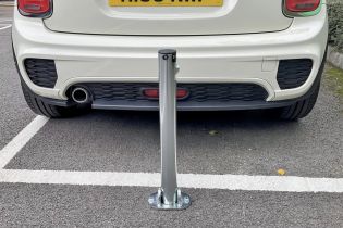 Integral Lock Zinc Finish in-situ Parking Post