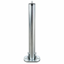 Pad-Lock Type Parking Post Zinc Finish (Padlock not shown)