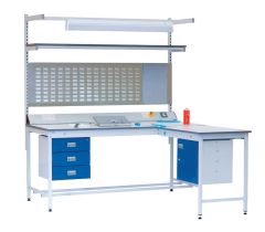 Workbench Square Tube ESD - Static dissipative workshop benches