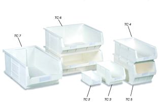 Antibacterial Semi-Open Fronted TC Containers in White - Topstore