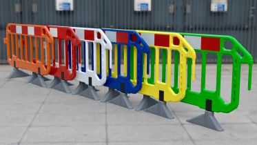 Hi Visibility Traffic Chapter 8 Barriers: (Sold in Packs)