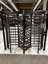 Twin turnstile with faceplates for access controls