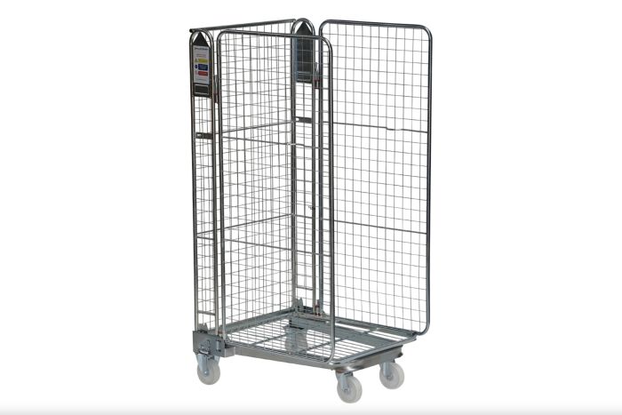 Cage Pallet - Three Sided Roll Nestable - Budget Friendly for Superb Value