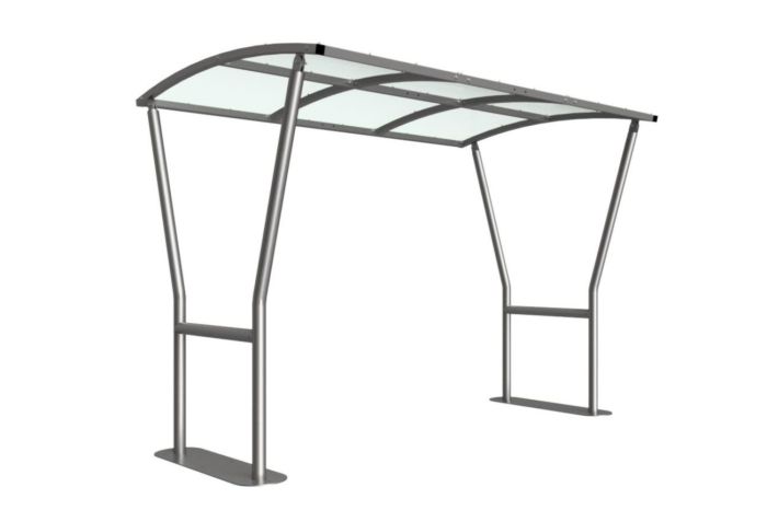 Stanton&#x20;Bike&#x20;Shelter&#x3A;&#x20;&#x28;PETG&#x29;&#x20;Galvanised&#x20;Open&#x20;Sided&#x20;Frame&#x20;Easy&#x20;Access&#x20;Sheltering