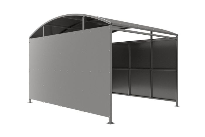 Wilson AdaptaShelter (Galvanised Roof & Sides): Modular Solution for Bikes, Waiting & Trolleys
