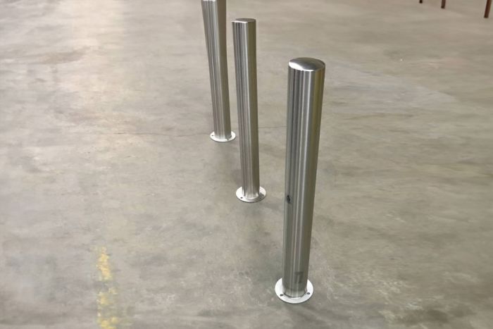 Bollards Stainless Steel - Bolt Down 1000mm above ground