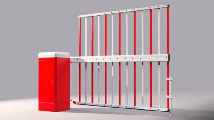 Arm Barrier Automatic with Hi-Bar top and bottom skirting. 3.7m - 5.7m available