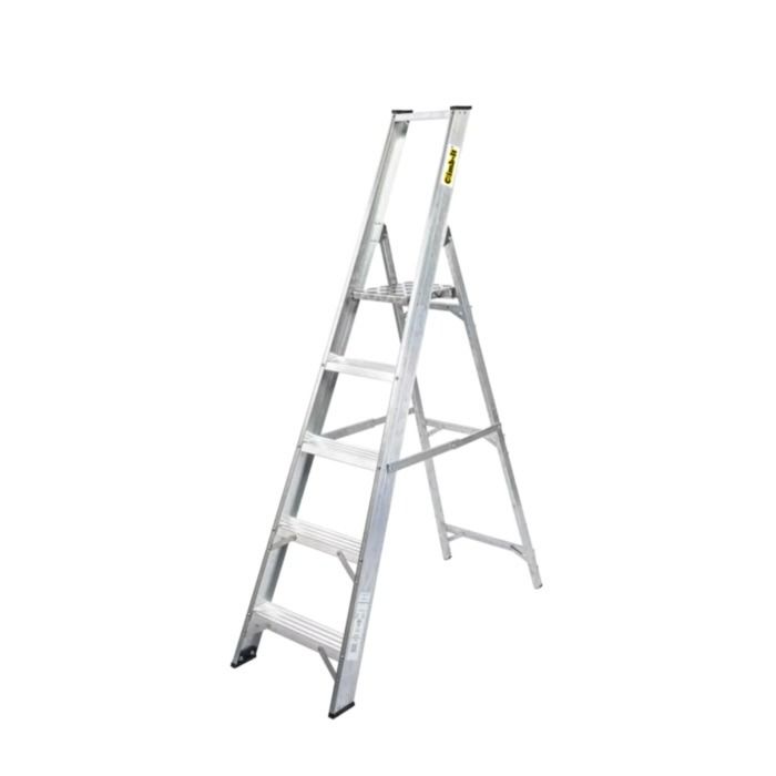 Climb-It&#x20;Aluminium&#x20;Platform&#x20;Stepladder&#x20;with&#x20;5&#x20;Treads&#x20;Inclusive&#x20;of&#x20;Platform