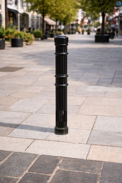 Bollard Ferrocast (Polyurethane) "Red Route". Low Maintenance